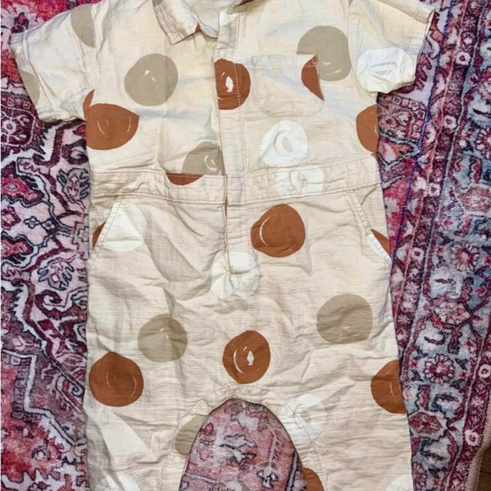 Cute Polka Dot Baby Jumpsuit